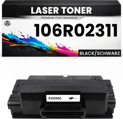 Produktbild von Toner 106R02311 für Xerox kompatibel Schwarz hochwertige Premium Alternative für Xerox WorkCentre 3315, 3325, 3315DN, 3325DN, 3325DNI