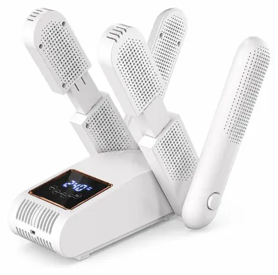 Schoentrockner mit Timer, 240 Min., LED-Touchscreen, Weiß