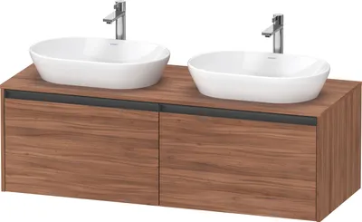 Produktbild von Duravit Ketho.2 Wastafelonderkast 140x55x45,9 cm Mat Noten
