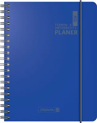 Produktbild von Termin- & Unterrichtsplaner 2026/2027 | A5, Kunststoff, blau