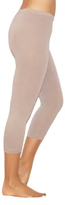 Produktbild von Damen 3/4 Capri Leggings Baumwolle BEIGE M