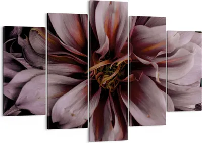 Produktbild von Bild auf Leinwand - Leinwandbild - 5 Teile - Blumenstrauß Künstlerisch Blume - 150x100cm - Wand Bild - Wanddeko - Wandbilder - Leinwanddruck - Bilder - Wanddekoration - Leinwand bilder EA150x100-5019