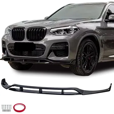 Für BMW X3 G01 2017-2021 Performance Frontspoiler Spoiler Lippe Schwarz Glanz in der Farbe Schwarz von Carparts-Online GmbH