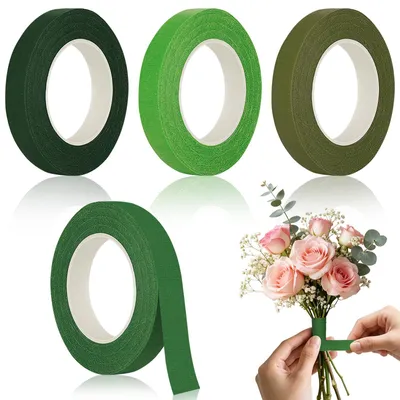Blumenband 4er-Pack 1,2 cm x 27 m selbstklebend Floristentape