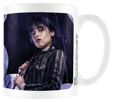 Produktbild von Wednesday - "Dark Side" Kaffeebecher, 315ml CD554 (Einheitsgröße) (Weiß)