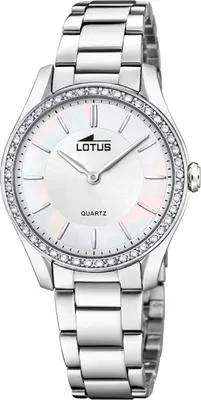 Image de Lotus Femmes Montre classique de luxe élégante en acier inoxydable montre-bracelet argent UL18796/1