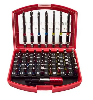 Produktbild von Bitsatz Bitset Steckschlüssel Bit-Box Ratsche Bithalter 56tlg 1/4" (BIT-TX-56)
