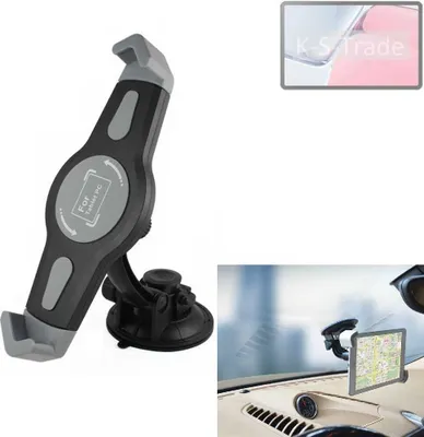 Produktbild von K-S-Trade Scheiben-Halterung für Tablets kompatibel mit Doogee T40 Pro KFZ Tablet Saugnapf Auto Halterung Windschutzscheibe Holder Halter