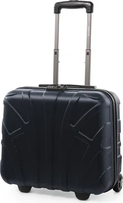 Obrázek produktu pro SUITLINE - Pilotní kufr na kolečkách na notebook na 2 kolečkách, kufr Bordcase Aircraft Underseater Pilot Case Business Trolley Hardcase Carry-On Hand Luggage ABS, TSA, 38 cm, tmavě modrý