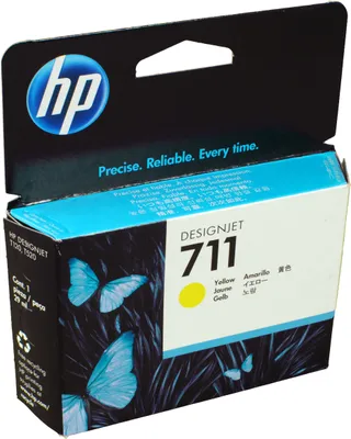 Productafbeelding van CZ132A HP 711 DNJ, geel pigment, 29 ml