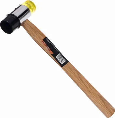 Produktbild von Kraft & Dele KD903 Gummi-Kunststoffhammer mit Holzgriff 30mm