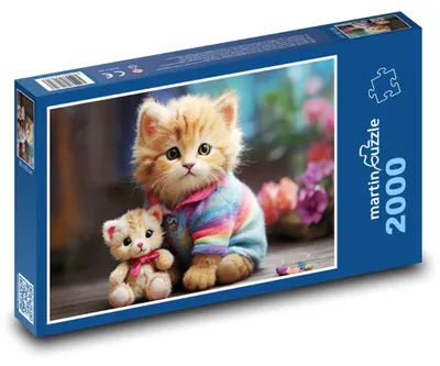 Obrázok produktu pre martinpuzzle - Puzzle 2000 - Maciatko s hrackou