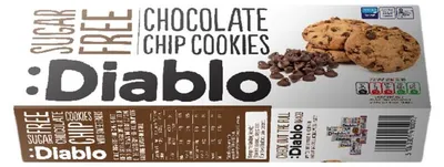 Produktbild von Zuckerfreie Kekse Diablo Sugar Free Chocolate Chip, 130 g (mit Maltitol)