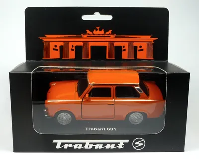 Produktbild von Modellauto Trabant 601 Modellauto ca. 11cm Sonderfarbe orange - Jubiläumsedition: 50 Jahre Trabant