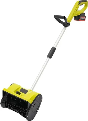Productafbeelding van Accu-sneeuwfrees 1200W, elektrische sneeuwschuiver, draadloze elektrische sneeuwruimer met 4.0Ah 20V lithium-accu, maximale sneeuwvalhoogte 16 cm, maximale werpafstand 8 meter