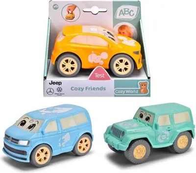 Zdjęcie produktu dla ABC Cozy Friends samochód 11 cm, 3 rodzaje