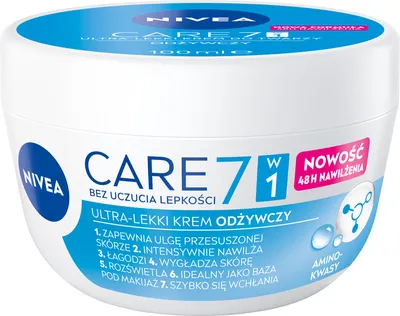 Zdjęcie produktu dla Nivea Lekki Krem Do Twarzy 5W1 Do Każdego Rodzaju Skóry 100 Ml