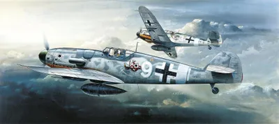 Produktbild von Modellbausatz Flugzeug 12467 – MESSERSCHMITT BF109G-6 (1:72)