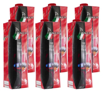 Produktbild von Piacere Vino Rosso IGP -trocken- (12 x 1,0L)
