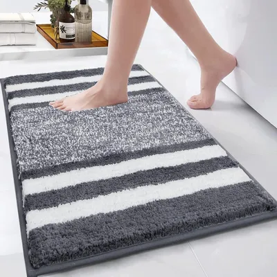 Productafbeelding van Microfiber Badmat 45 x 65 cm, Antislip, Waterabsorberend, Wasbaar, voor Badkamer