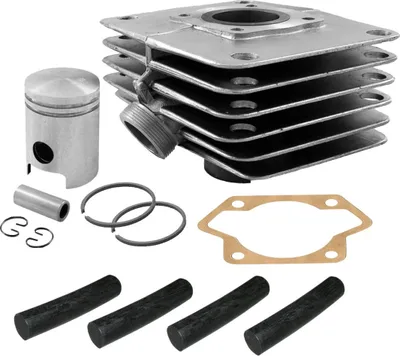 Obrázek produktu pro Sada: 4kanálový válec a píst, 50cc - Simson S51, KR51/2 Schwalbe, SR50
