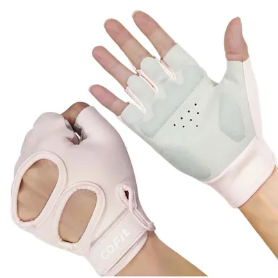 Produktbild von Fitness Handschuhe mit Handgelenkstütze Grau/Rosa M