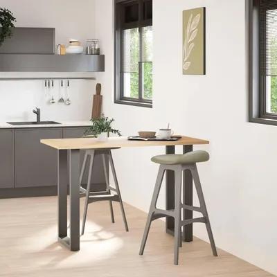 Obrázek produktu pro vidaXL Nohy barového stolu ve tvaru U 2 ks. Antracit 50x(90-91) cm Ocel