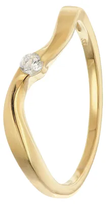 trendor 21148 Damenring Gold 333/8K mit Zirkonia 1