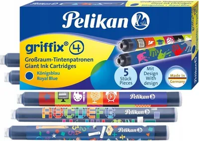 Produktbild von Pelikan Griffix, Blau, Mehrfarbig, Füllfederhalter, 5 Stück(e), Box, Deutschland