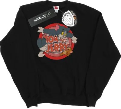 Produktbild von Tom and Jerry - "Classic Catch" Sweatshirt für Damen BI1939 (M) (Schwarz)