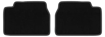 Productafbeelding van Velours achtermatten voor Daihatsu Charade 1994-2000 (hatchback) – 2-delig, zwart, op maat – Wielganizator LUX
