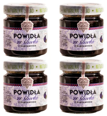 Image de Confiture de prunes à la cardamome 230 g - Schronisko Bukowina - 4 x