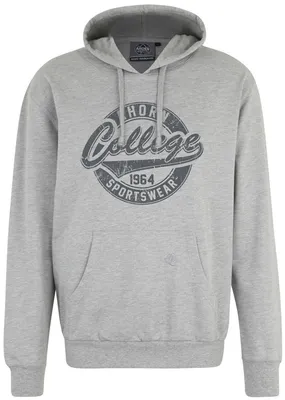 Produktbild von Übergrößen Kapuzen-Sweatshirt AHORN SPORTSWEAR College Graumeliert 7XL