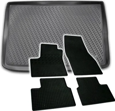 Produktbild von Gummi Kofferraumwanne + Fußmatten Set für Opel Meriva B, Bj. 3/2010-