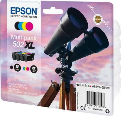 Produktbild von Epson Multipack BK/C/M/Y 502 XL                    T 02W6