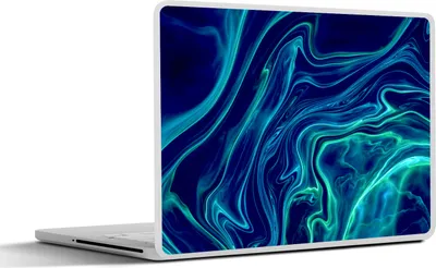 Produktbild von MuchoWow® Laptop Aufkleber Sticker Cover Abstrakt - Wellen - Design 40x30 cm - Laptop Dekoration - Selbstklebend