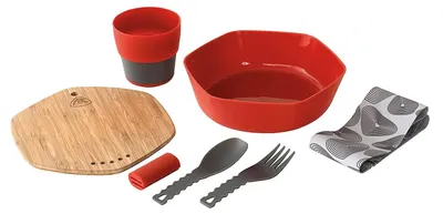 Imagen del producto de Conjunto de utensilios de cocina para camping Robens Leaf Meal Kit - para usar con fuego