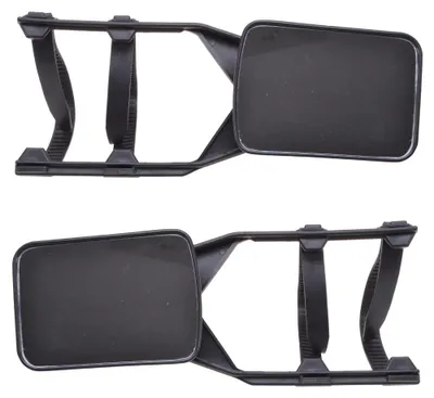 2x Universal PKW Wohnwagen Anhänger Spiegel Caravanspiegel Zusatzspiegel PAAR – Produktansicht