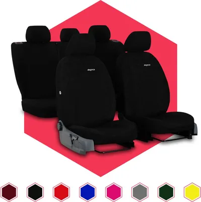 Produktbild von Sitzbezüge Auto Universal Schonbezug Autositzbezüge für Opel Corsa C Schwarz Set