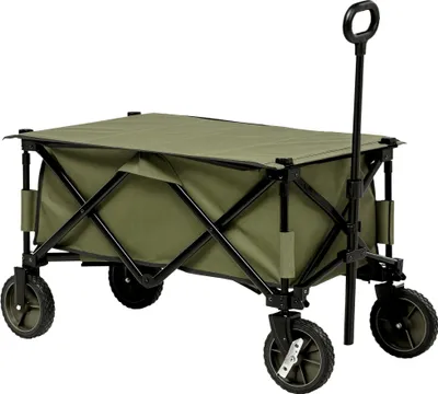 Produktbild von Outsunny Bollerwagen Faltbar, Handwagen mit Räder, Bremsen, Tragetasche, 125L