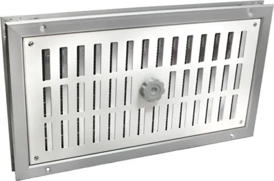 Produktbild von Lüftungsgitter LG-4020 DORA-SW Schiebegitter Alu-Weiss 448 x 248 mm Zuluftgitter