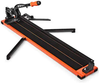 Immagine prodotto di COSTWAY Tagliapiastrelle manuale, tagliapiastrelle manuale / lunghezza di taglio 90 cm / spessore di taglio 14 mm / angolo da 0° a 60° 36" / 110x25x18cm