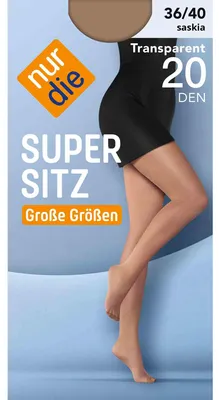 Produktbild von NUR DIE Strumpfhose Supersitz Große Größen 20 DEN - saskia - 50-52