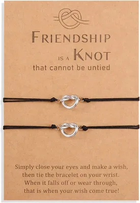 Produktbild von Armbandenset mit Liebesknoten, 2/3/4/5 Stück, Freundschaft, für Frauen