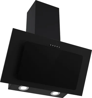 A black angled hood range.