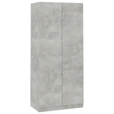 Immagine prodotto di Armadio grigio cemento 90x52x200 cm materiale a base di legno