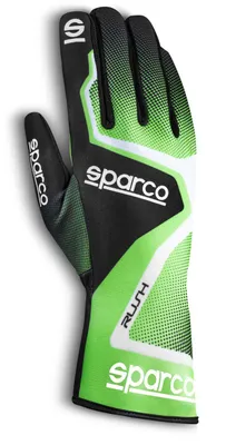 Produktbild von Superangebot: Sparco Rush Karthandschuhe, Größe XS, Grün und Schwarz