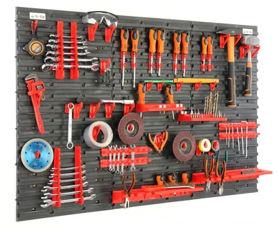Immagine prodotto di Pannello portattrezzi per officina - Tavola portattrezzi - 116 x 78 cm - Con maniglie