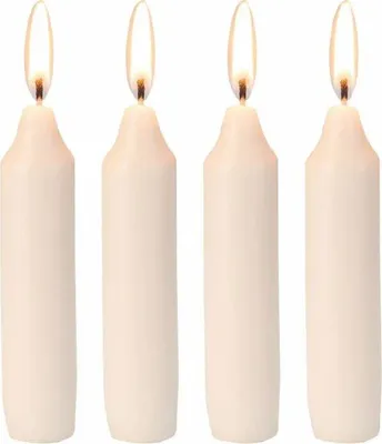Produktbild von 100 Adventskerzen weiß 21x100mm
