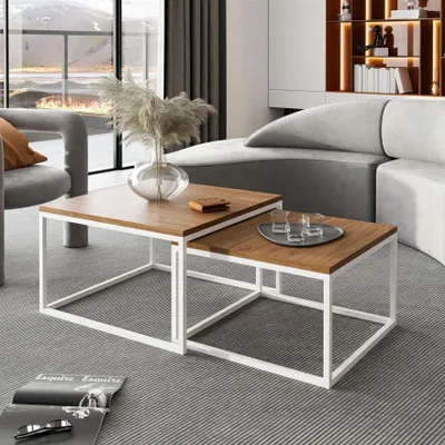 Produktbild von Couchtisch Yoshi 2in1 Kaffeetisch Weißer Eiche Wotan Stirling Artisan